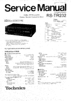 Technics - RSTR-232 - Service manual 